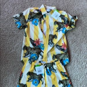 Mavrans Cheetah Lodge Shirt and Shorts